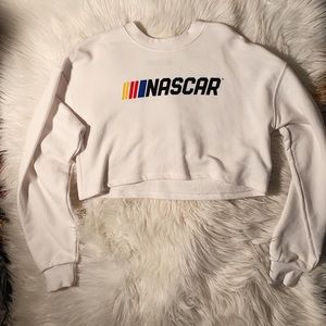 Small Nascar Cropped Sweatshirt